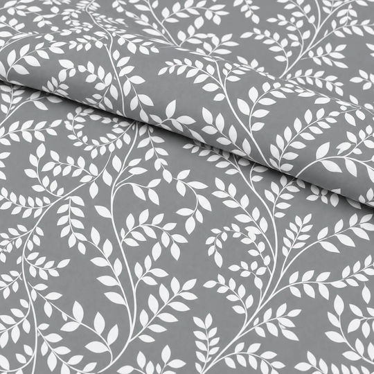 Astron Italy Irida Semi-Double Set 3 Pieces 120x200+30 cm with Fitted Sheet Grey Astron Italy Irida Semi-Double Set 3 Pieces 120x200+30 cm with Fitted Sheet Grey