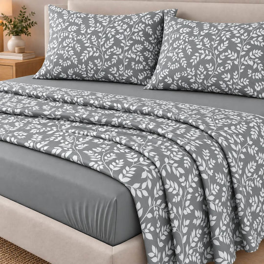 Astron Italy Irida King Size Sheet Set 245x260cm Dusty Pink (4pcs)