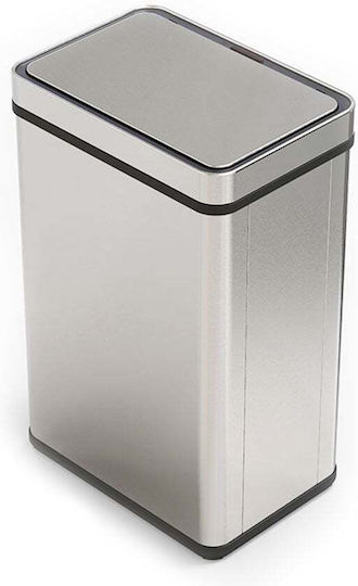 Rovotec Stainless Steel Waste Bin with Sensor 60 L Grey