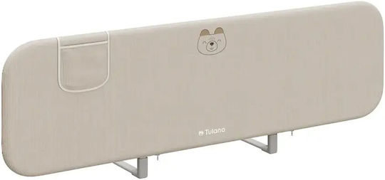 Tulano Foldable Metal Bed Rail Guard in Beige 150 cm