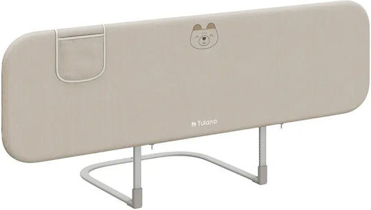 Tulano Foldable Metal Bed Rail Guard in Beige 150 cm