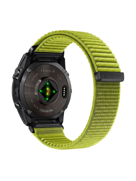 Tech-protect Nylonloop Garmin Fenix 5x 5x Plus 6x 6x Pro 7x 8 8 Pro 9 9 Pro 51 Mm Electric Lime 5906302388325