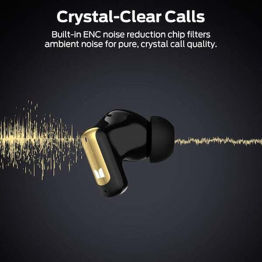 N-Lite 217 In-Ear Bluetooth Kopfhörer mit Schweißbeständigkeit und Ladekoffer Schwarz