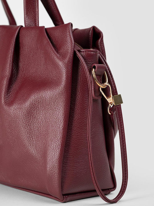 Damen-Tote-Tasche in Burgunderrot
