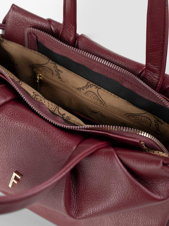 Damen-Tote-Tasche in Burgunderrot