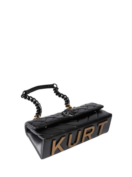 Kensington Leather Women's Flap Bag Black