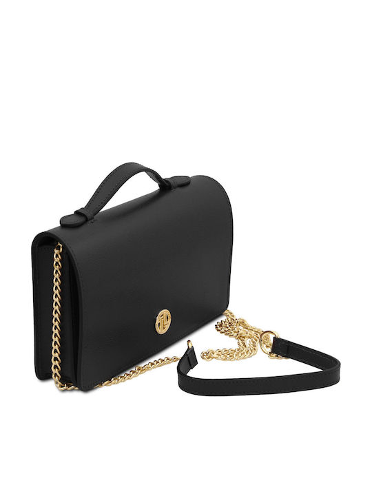 Black Leather Women's Clutch