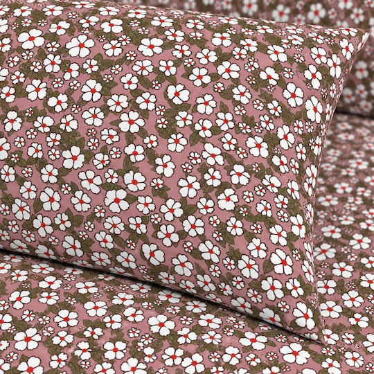 Astron Italy Elisa Super King Set 4 pcs 160x200+40 cm Fitted Sheet Dusty Pink Astron Italy Elisa Super King Set 4 pcs 160x200+40 cm Fitted Sheet Dusty Pink