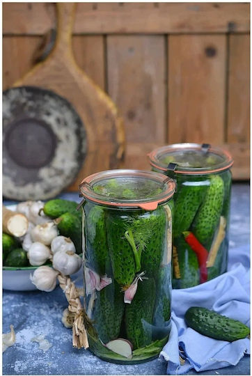Weck Set of 4 General Use Glass Jars with Lids, Transparent, 1000 ml, 4 Pieces