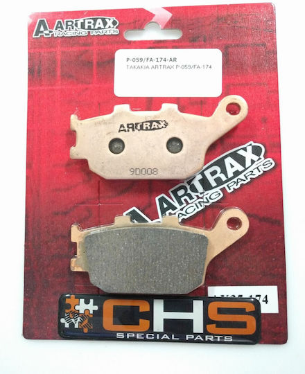 Artrax Motorcycle Brake Pads Rear for DL-650 1000 R1 Z750 CBR Fa174