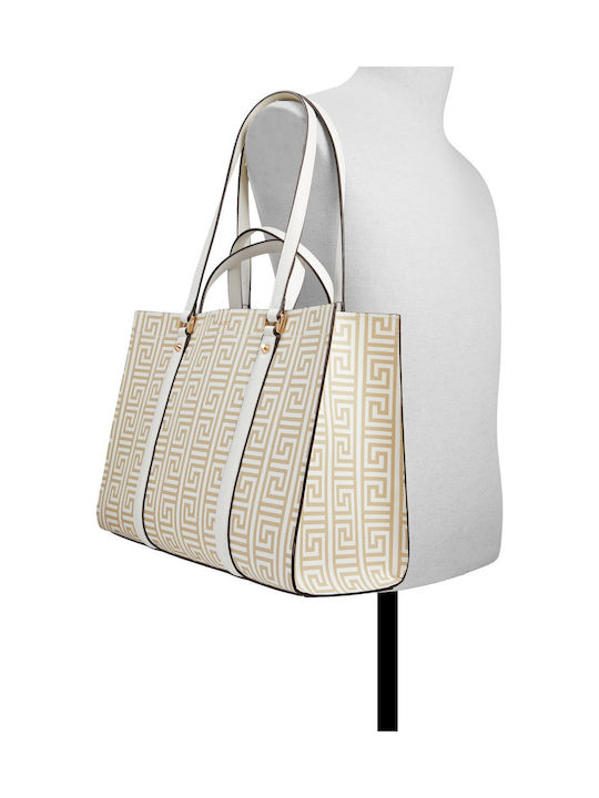 Ninetonine Women's White Tote Bag