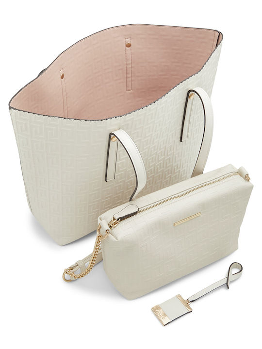 Yendaldan Women's White Shopper Bag