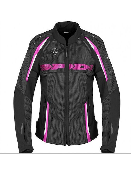 Race Warrior 2 Net Summer Women's Motorcycle Jacket Black/Pink