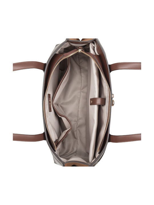 Tayci Women's Brown Multi Tote Bag