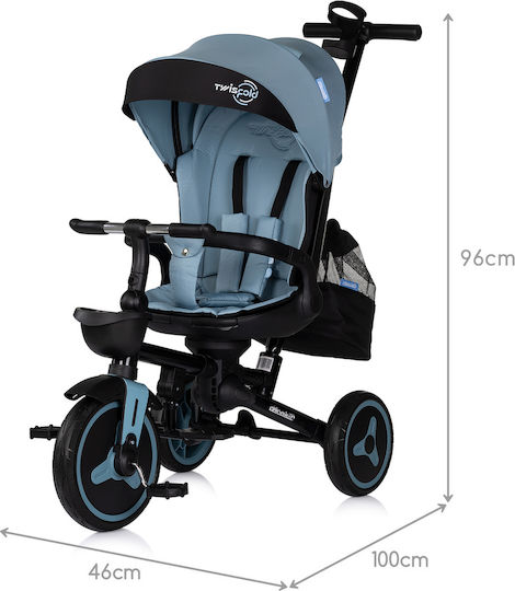 Twis Fold Klappbar mit Elterngriff für 12 Monate Blau