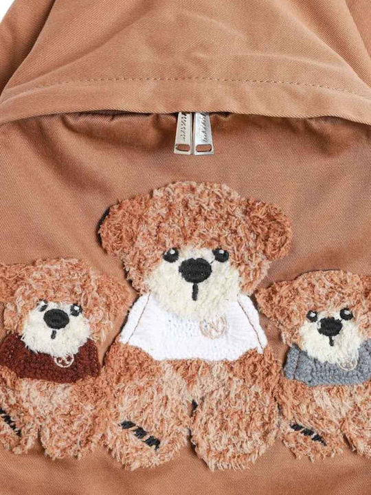 Stoff-Damenrucksack Camel