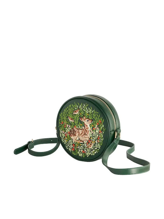 Leather Women's Crossbody Bag Fawn Green