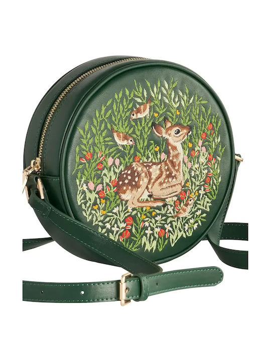 Leather Women's Crossbody Bag Fawn Green