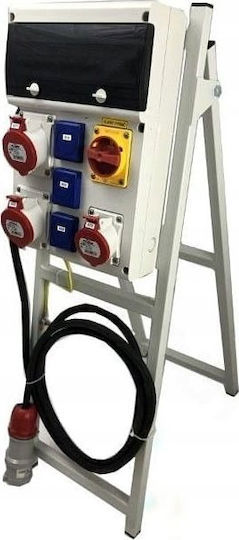 Scame Wall-Mounted Waterproof Electrical Panel, 5 Rows, 4 Modules