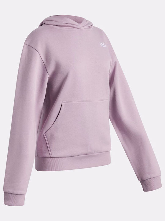 Fleece Παιδικό Φούτερ με Κουκούλα και Τσέπες Μωβ Rival Fleece