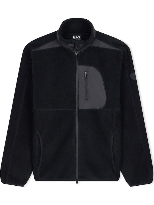 Men's Hooded Fleece Jacket Black