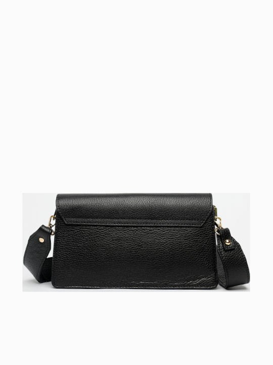 Burgunderrote Damen-Ledertasche mit Klappe
