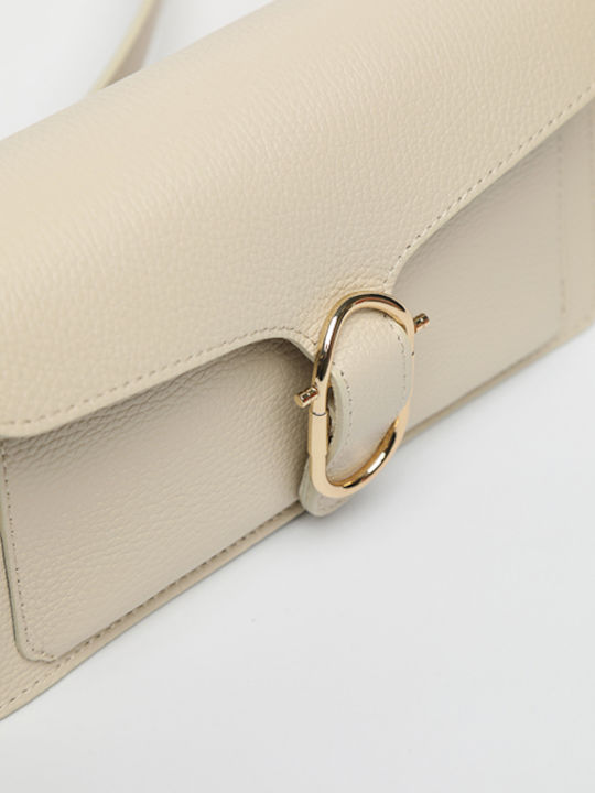 Burgunderrote Damen-Ledertasche mit Klappe