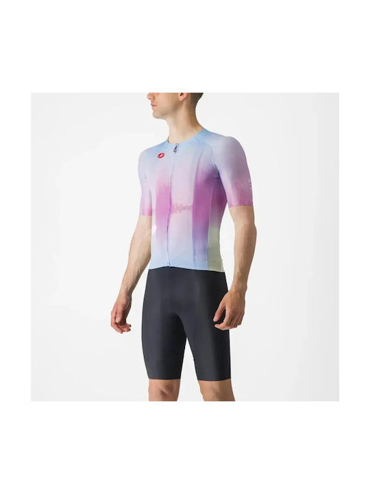 Castelli Herren-Kurzarm-Fahrradtrikot Mehrfarbig