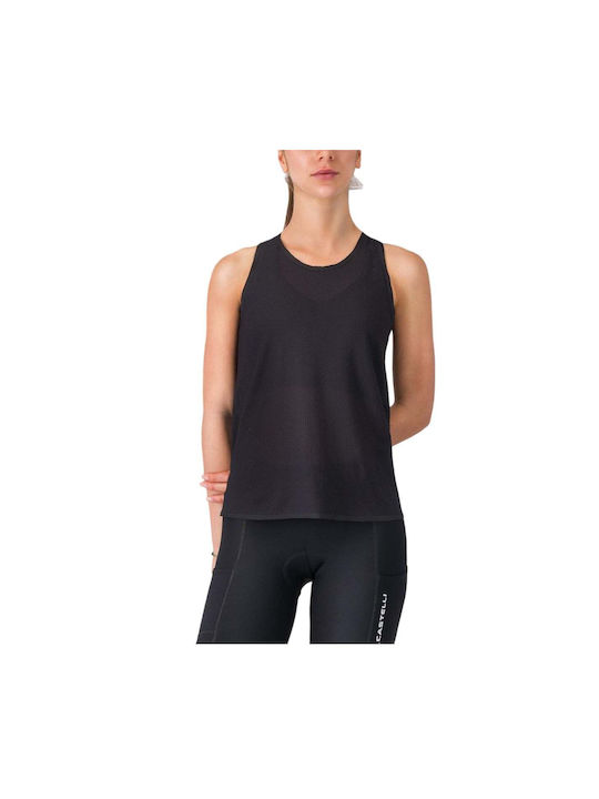 Castelli Tricou de Ciclism Fără Mâneci pentru Femei Negru
