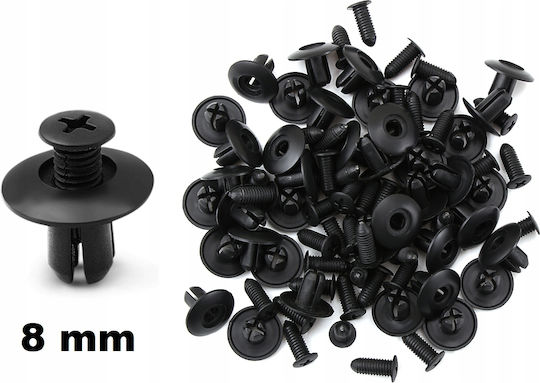 10x Clip Clamp Hyundai Kia Mazda Wheel Arch Liner 8 Mm