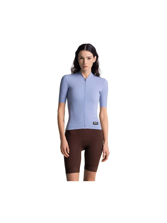 Santini Tricou de Ciclism cu Mâneci Scurte pentru Bărbați Albastru