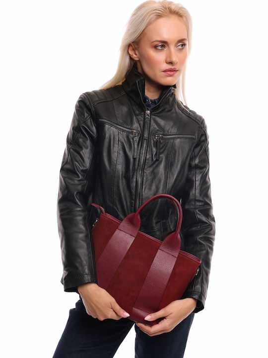 Leather Women's Tote Bag Brown Chocolate