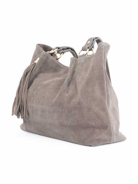 Leather Women's Tote Bag Brown Chocolate