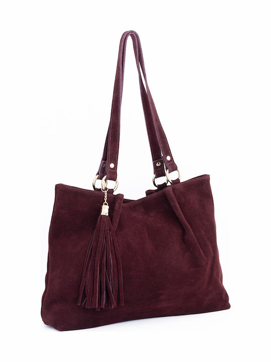 Leather Women's Tote Bag Brown Chocolate