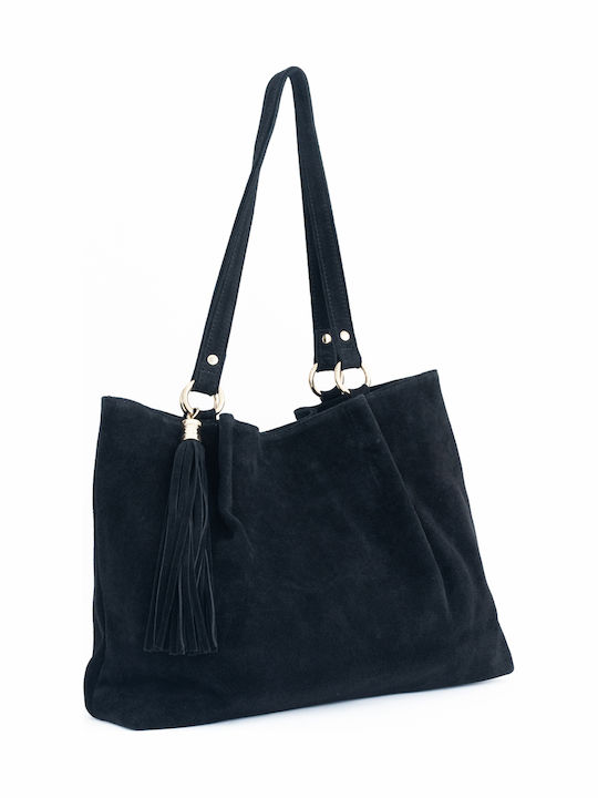 Leather Women's Tote Bag Black