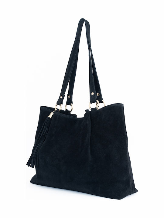Leather Women's Tote Bag Black