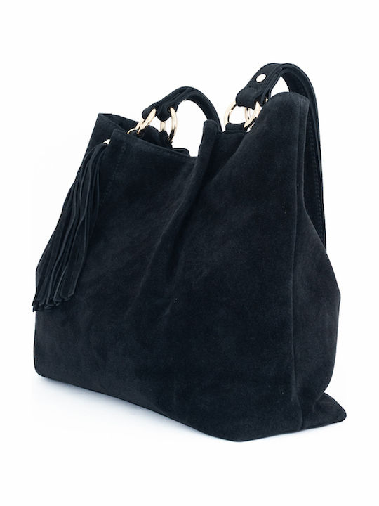 Leather Women's Tote Bag Black