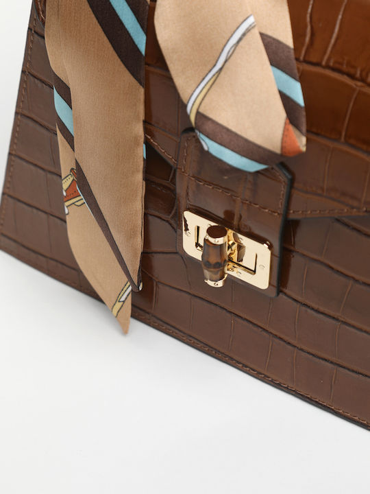 Leather Women's Satchel Bag Beige / Vanilla