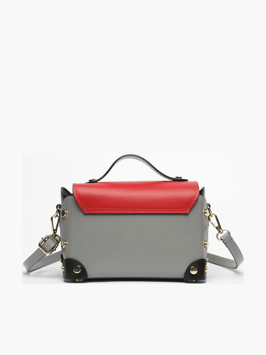 Leather Women's Flap Bag Khaki
