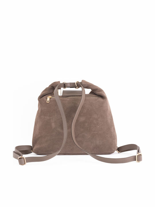Leather Women's Shoulder Bag / Backpack Black