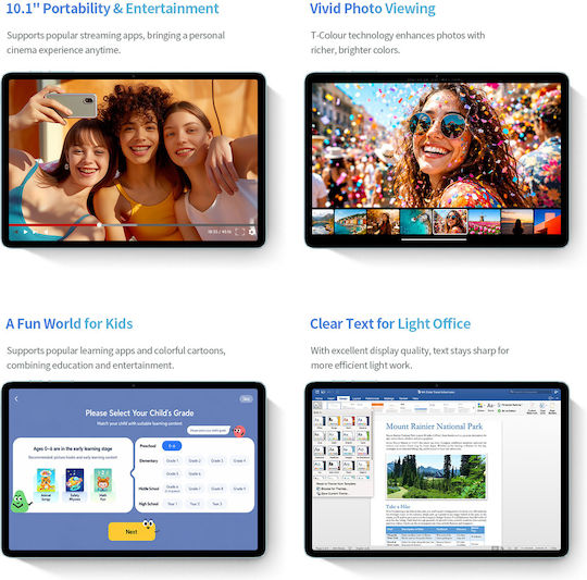 P35 10,1-Zoll-Tablet (3 GB/32 GB) Blau