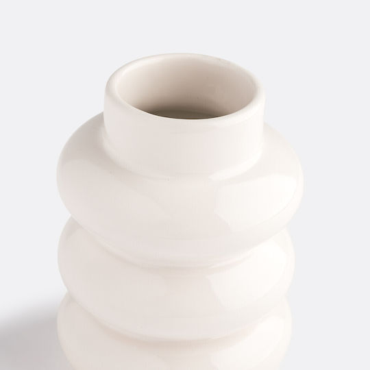 La Redoute Interieurs Vaz Ceramic Alb Φ12xÎ12,5 cm La Redoute Interieurs Vaz Ceramic Alb Φ12xÎ12,5 cm