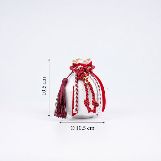 Philio Handmade Tabletop Pomegranate Lucky Charm Burgundy Ceramic 2027 10.5x10.5cm Philio Handmade Tabletop Pomegranate Lucky Charm Burgundy Ceramic 2027 10.5x10.5cm