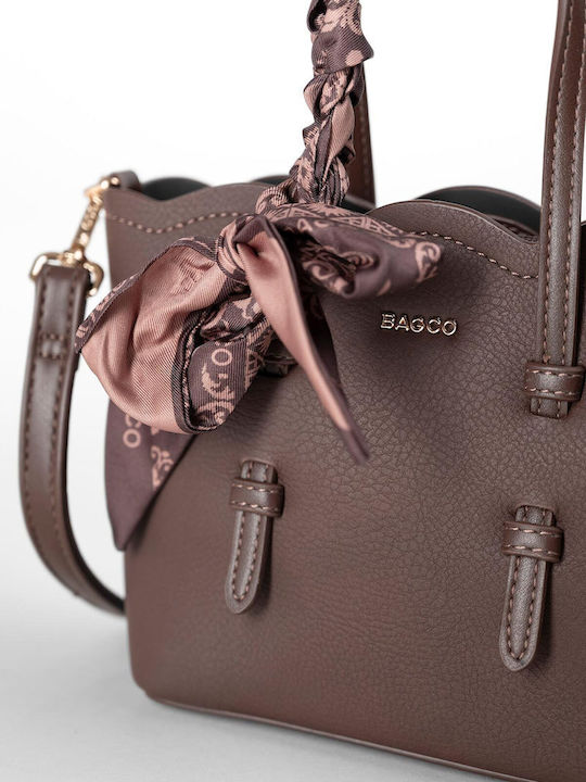 Damen-Tote-Tasche Dunkelbraun