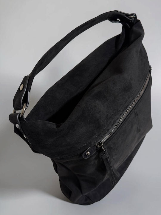 Women's Suede Handbag Black