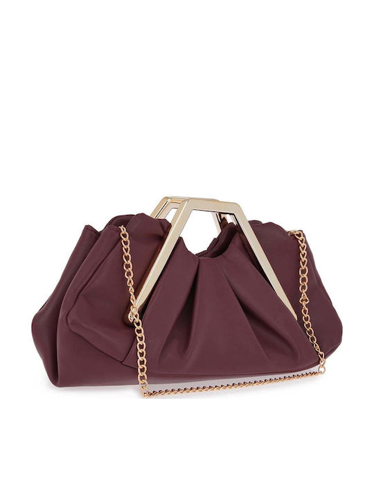 Women's Burgundy Clutch