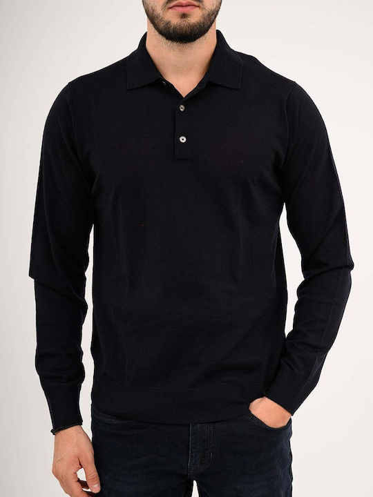 Polo Πουλόβερ Μακρυμάνικο Navyblue