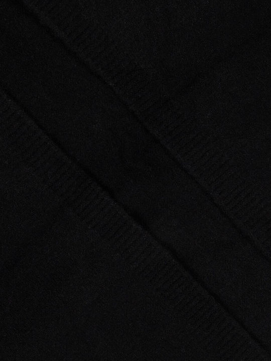 Gestrickte Damen-Strickjacke Schwarz