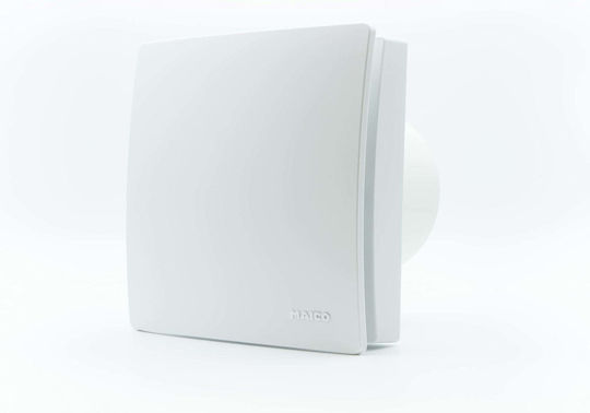 Wall Bathroom Ventilator 100mm White