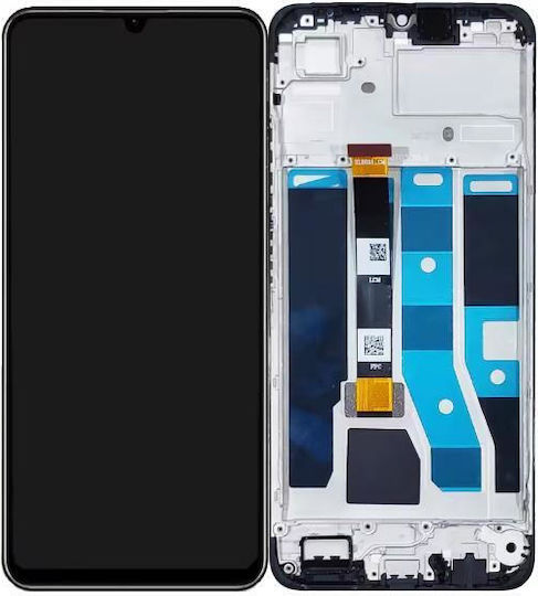 Οθόνη Lcd+touch με Μηχανισμό Αφής και Πλαίσιο για Realme C53 (Μαύρο)